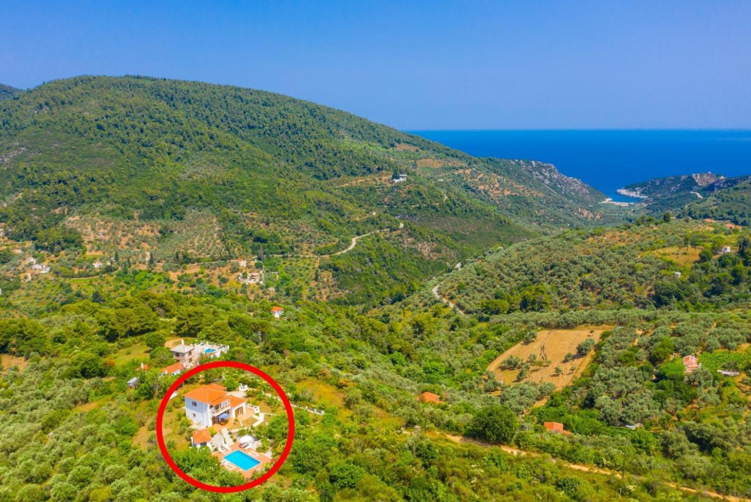 Villa Glafki Panormos  المظهر الخارجي الصورة